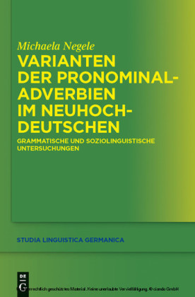 Varianten der Pronominaladverbien im Neuhochdeutschen