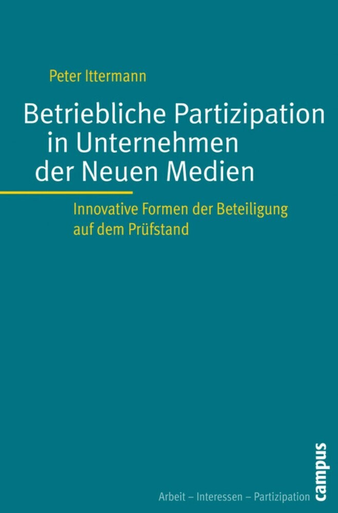 Betriebliche Partizipation in Unternehmen der Neuen Medien main product photo