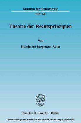 Theorie der Rechtsprinzipien.
