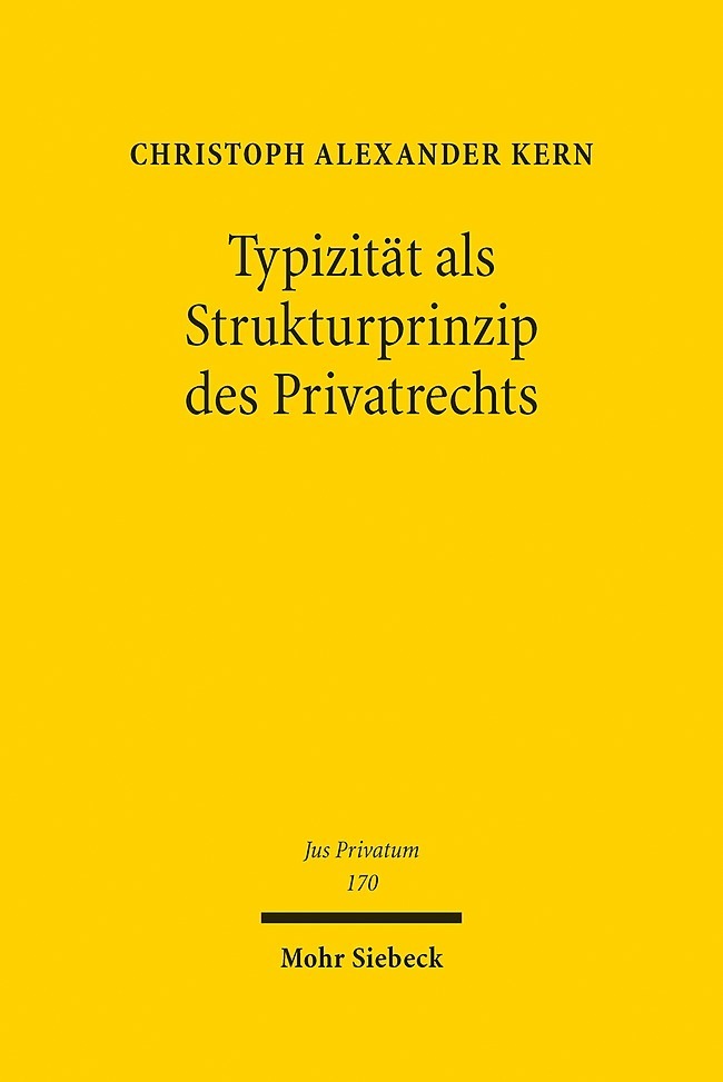 Typizität als Strukturprinzip des Privatrechts main product photo