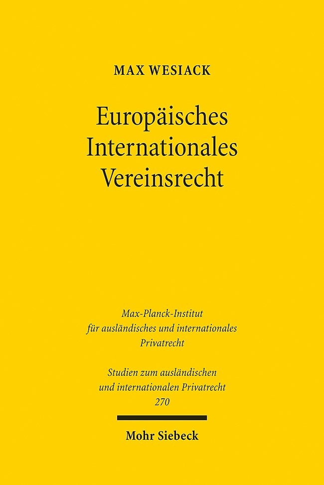 Europäisches Internationales Vereinsrecht main product photo