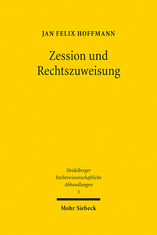 Zession und Rechtszuweisung main product photo
