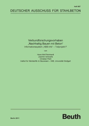 Verbundforschungsvorhaben "Nachhaltig Bauen mit Beton"