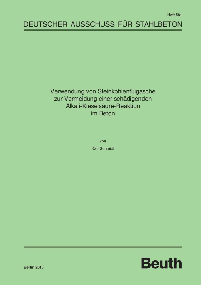 Verwendung von Steinkohlenflugasche zur Vermeidung einer schädigenden Alkali-Kieselsäure-Reaktion im Beton main product photo