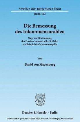Die Bemessung des Inkommensurablen.