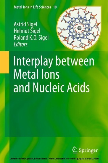 Interplay between Metal Ions and Nucleic Acids main product photo