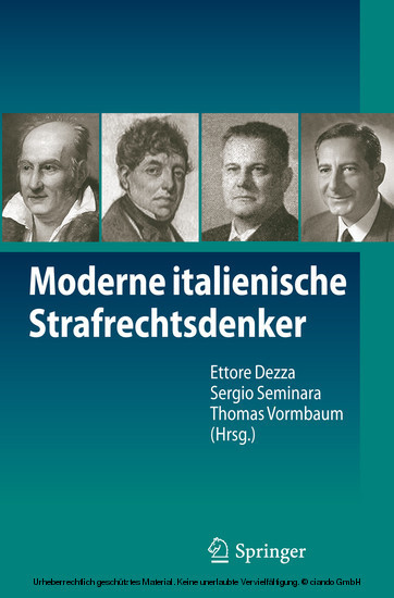Moderne italienische Strafrechtsdenker main product photo