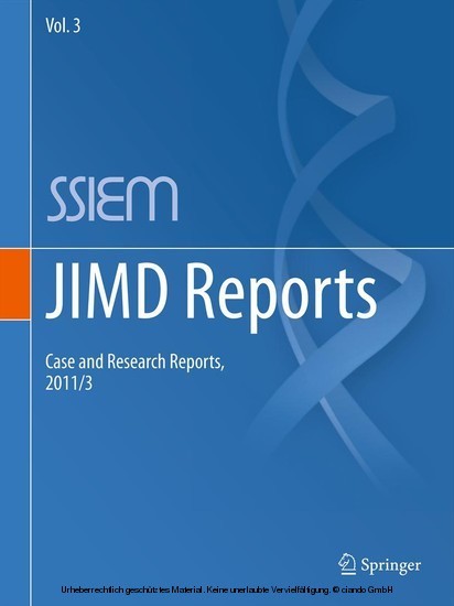 JIMD Reports - Case and Research Reports, 2011/3 main product photo