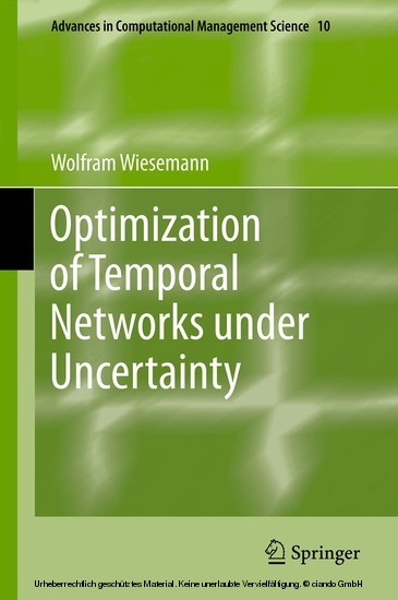 Optimization of Temporal Networks under Uncertainty main product photo