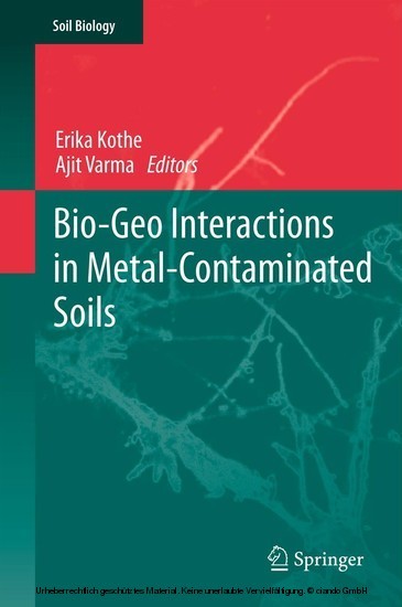 Bio-Geo Interactions in Metal-Contaminated Soils main product photo