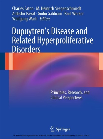 Dupuytren's Disease and Related Hyperproliferative Disorders main product photo