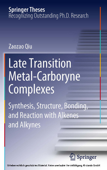 Late Transition Metal-Carboryne Complexes main product photo