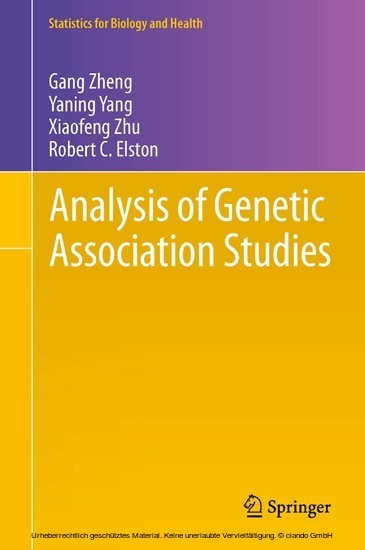 Analysis of Genetic Association Studies main product photo