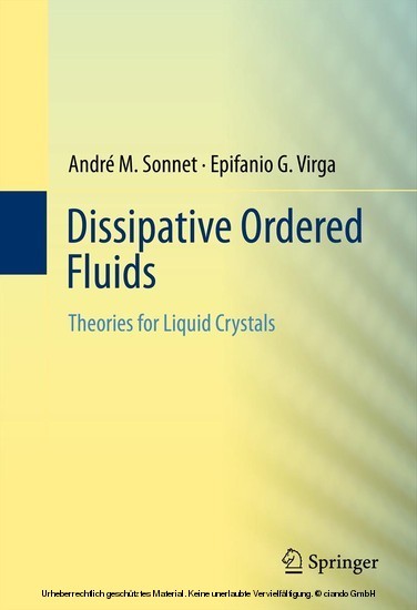 Dissipative Ordered Fluids main product photo