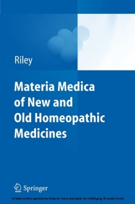 Materia Medica of New and Old Homeopathic Medicines