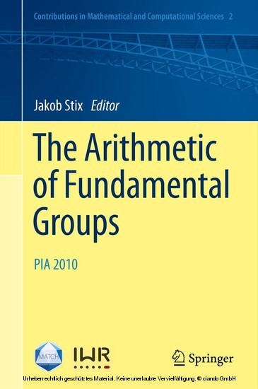 The Arithmetic of Fundamental Groups main product photo