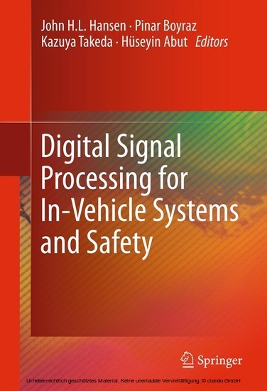 Digital Signal Processing for In-Vehicle Systems and Safety main product photo