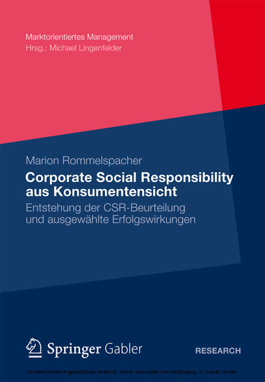 Corporate Social Responsibility aus Konsumentensicht main product photo
