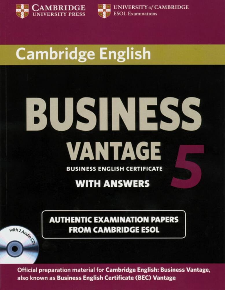 Cambridge BEC, Vantage 5, Student's Book with answers and 2 Audio CDs main product photo