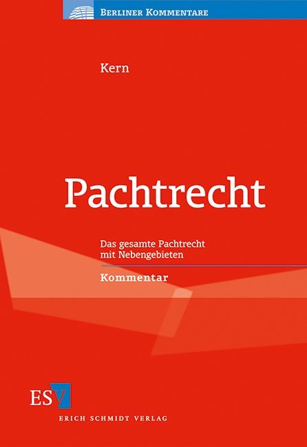 Pachtrecht, Kommentar main product photo