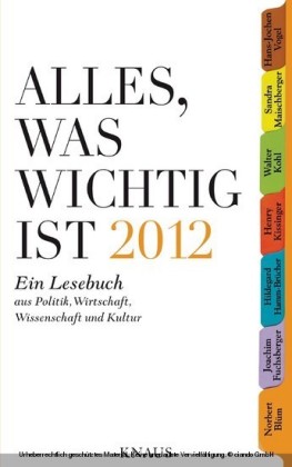 Alles, was wichtig ist 2012