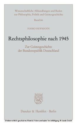 Rechtsphilosophie nach 1945.
