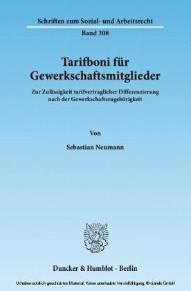 Tarifboni für Gewerkschaftsmitglieder.