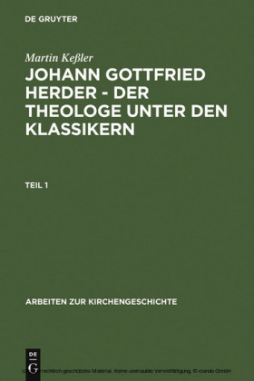 Johann Gottfried Herder - der Theologe unter den Klassikern