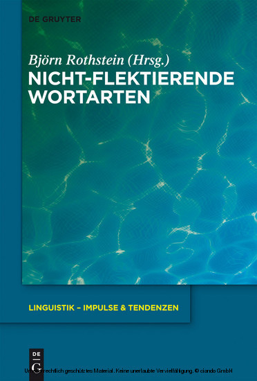 Nicht-flektierende Wortarten main product photo