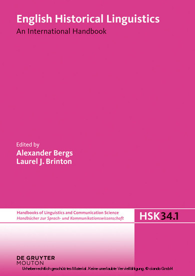 English Historical Linguistics. Volume 1. Vol.1 main product photo