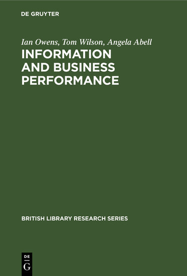 Information and Business Performance main product photo