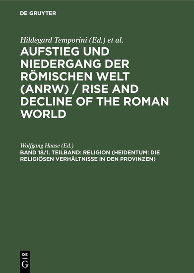 Religion (Heidentum: Die religiösen Verhältnisse in den Provinzen) main product photo