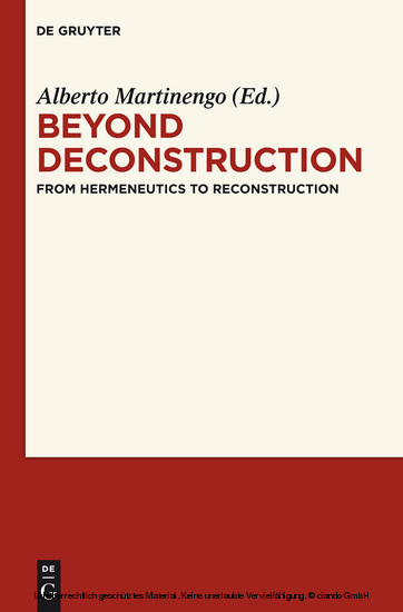 Beyond Deconstruction main product photo