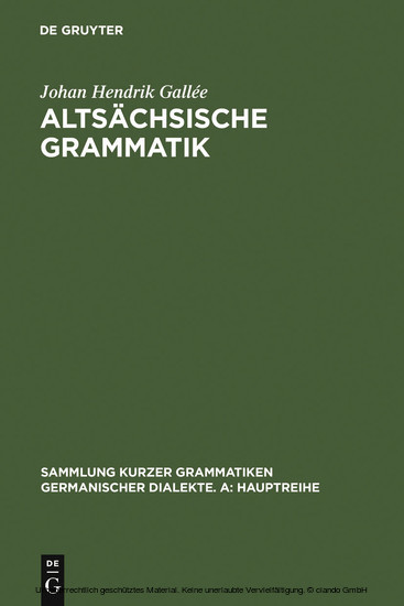 Altsächsische Grammatik main product photo