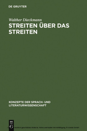 Streiten über das Streiten