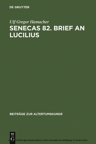 Senecas 82. Brief an Lucilius main product photo