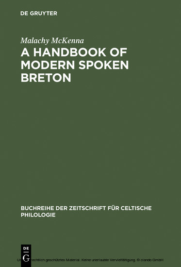 A Handbook of Modern Spoken Breton main product photo