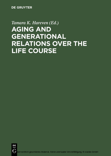 Aging and Generational Relations over the Life Course main product photo