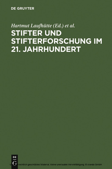Stifter und Stifterforschung im 21. Jahrhundert main product photo