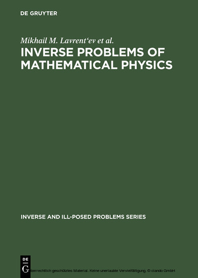 Inverse Problems of Mathematical Physics main product photo