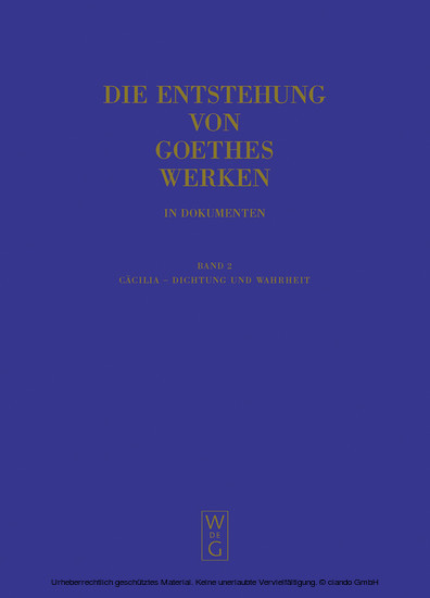 Cäcilia - Dichtung und Wahrheit main product photo