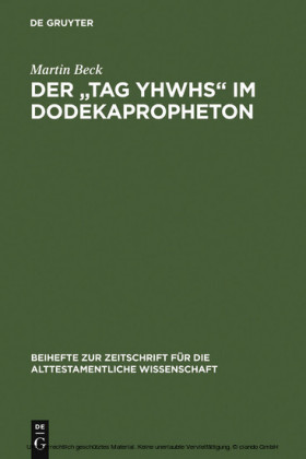 Der 'Tag YHWHs' im Dodekapropheton
