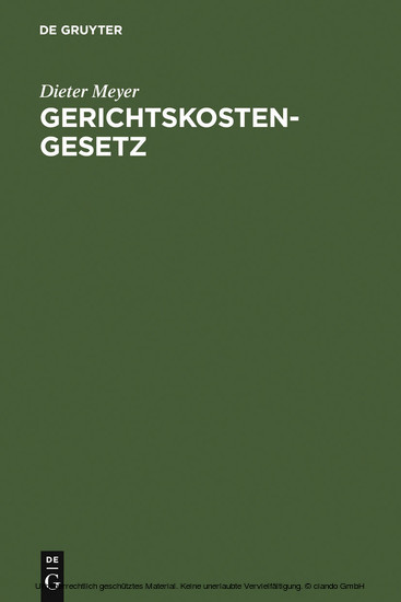 Gerichtskostengesetz main product photo