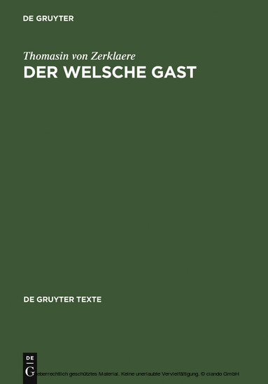 Der Welsche Gast main product photo