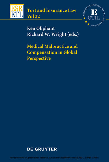 Medical Malpractice and Compensation in Global Perspective main product photo