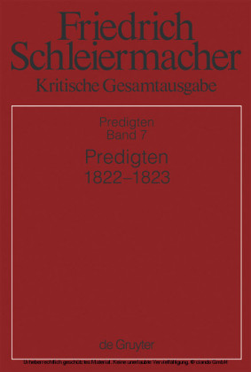 Predigten 1822-1823