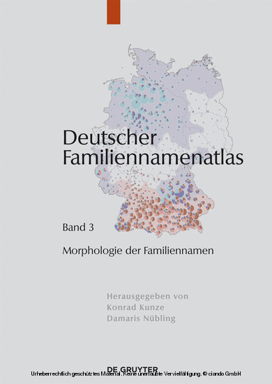 Morphologie der Familiennamen main product photo