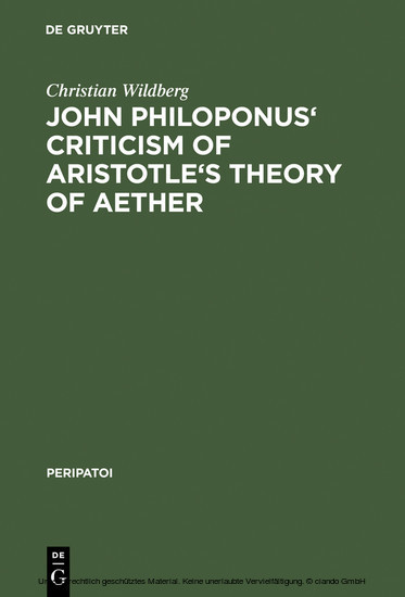 John Philoponus' Criticism of Aristotle's Theory of Aether main product photo