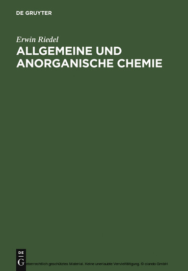 Allgemeine und anorganische Chemie main product photo