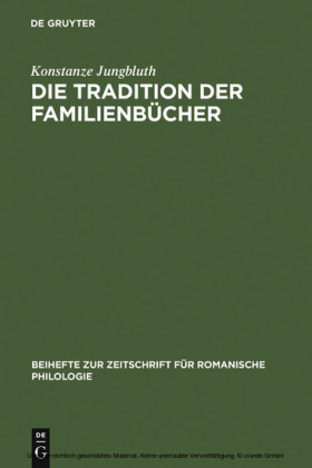 Die Tradition der Familienbücher
